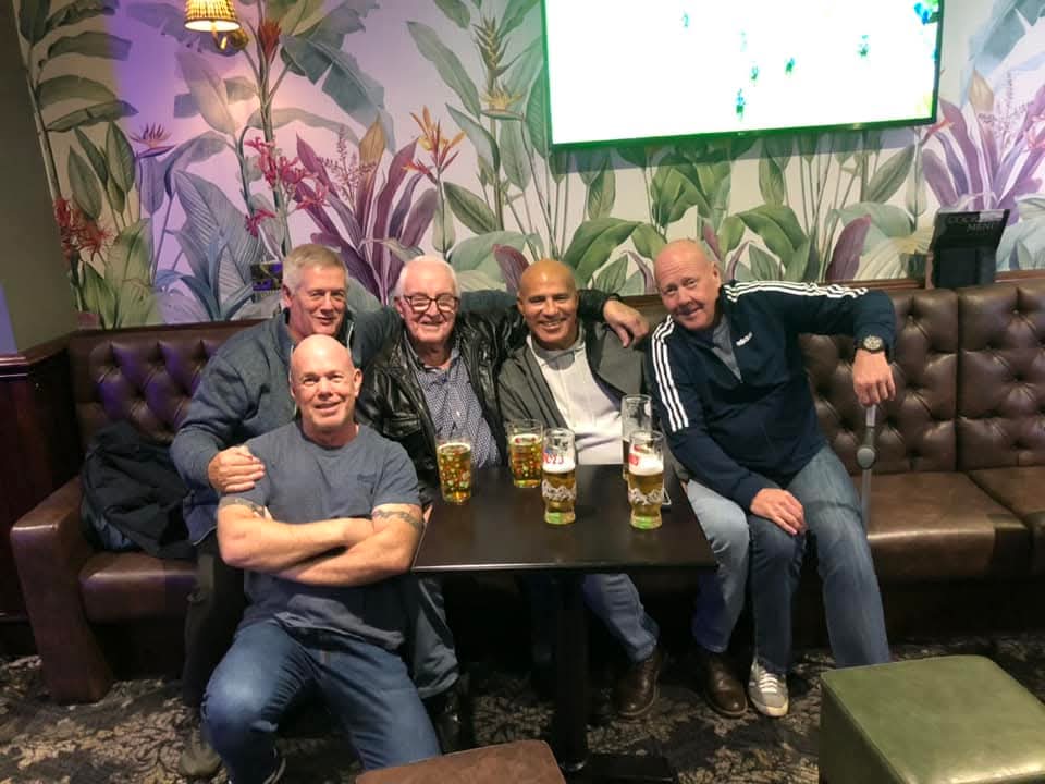 Jeff Crowther and Ovenden friends