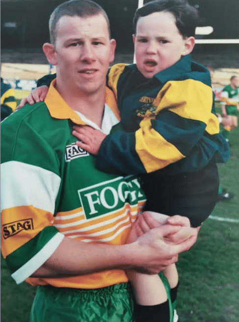 Lea Roberts photo holding Joe Wardle Park