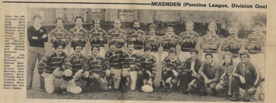 Mixenden team photo from Courier November 1981