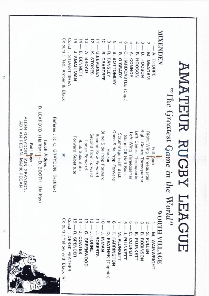 Mixenden v Worth Village which final what year included Mixenden history