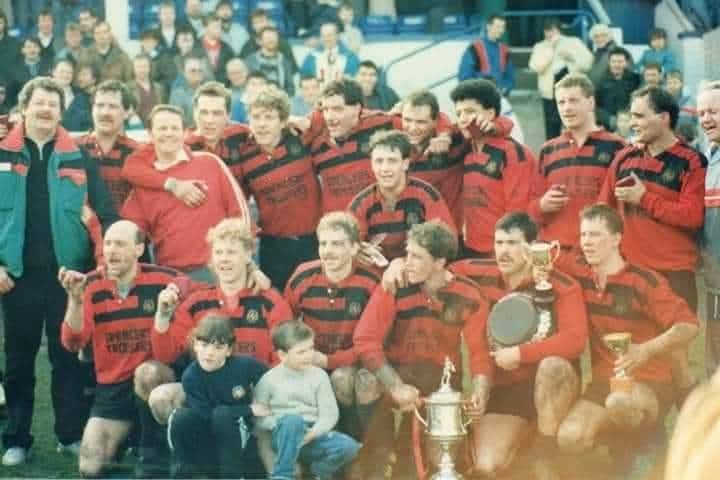 Ovenden Halifax Cup winners at Thrum Hall team photo