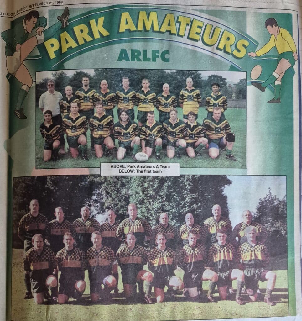 Park Amateurs 1998 1st & A team pics