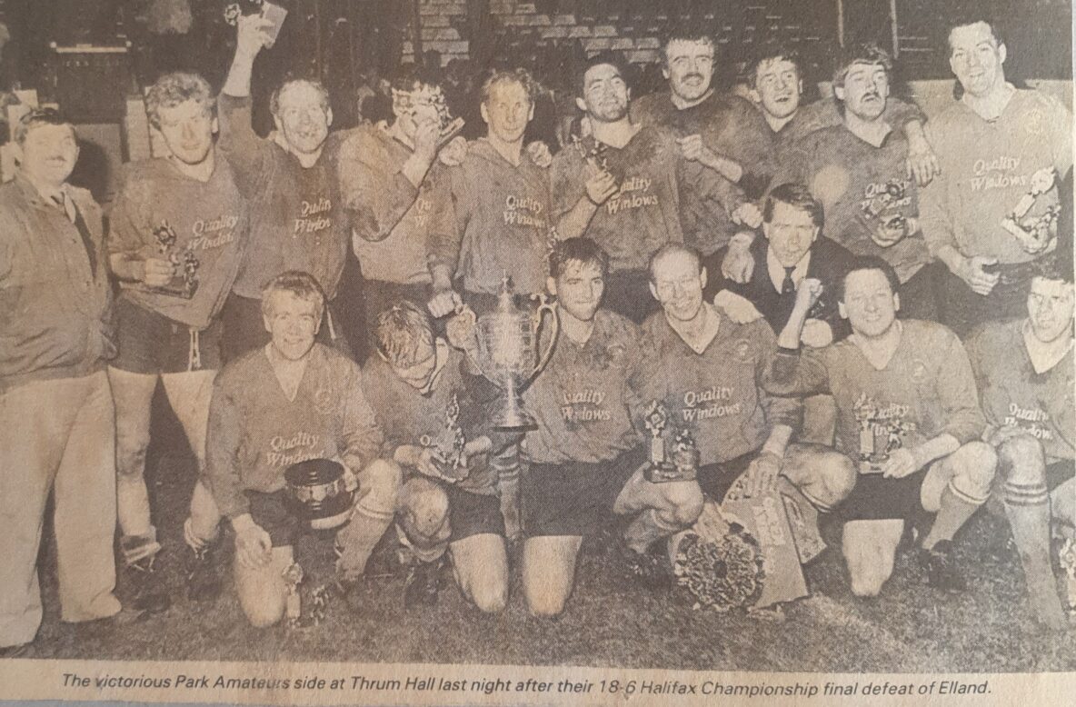 Park Amateurs Championship winning team photo 1988