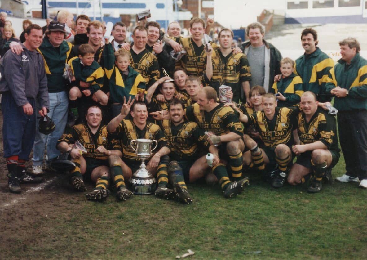 Park Amateurs Halifax Cup winners with trophy
