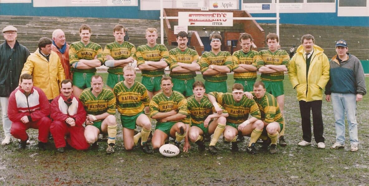 Park Amateurs at wet Thrum Hall Eric Roberts coach