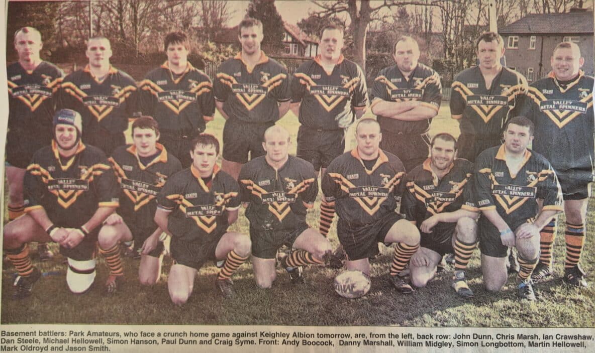 Park Amateurs team photo Courier 2004