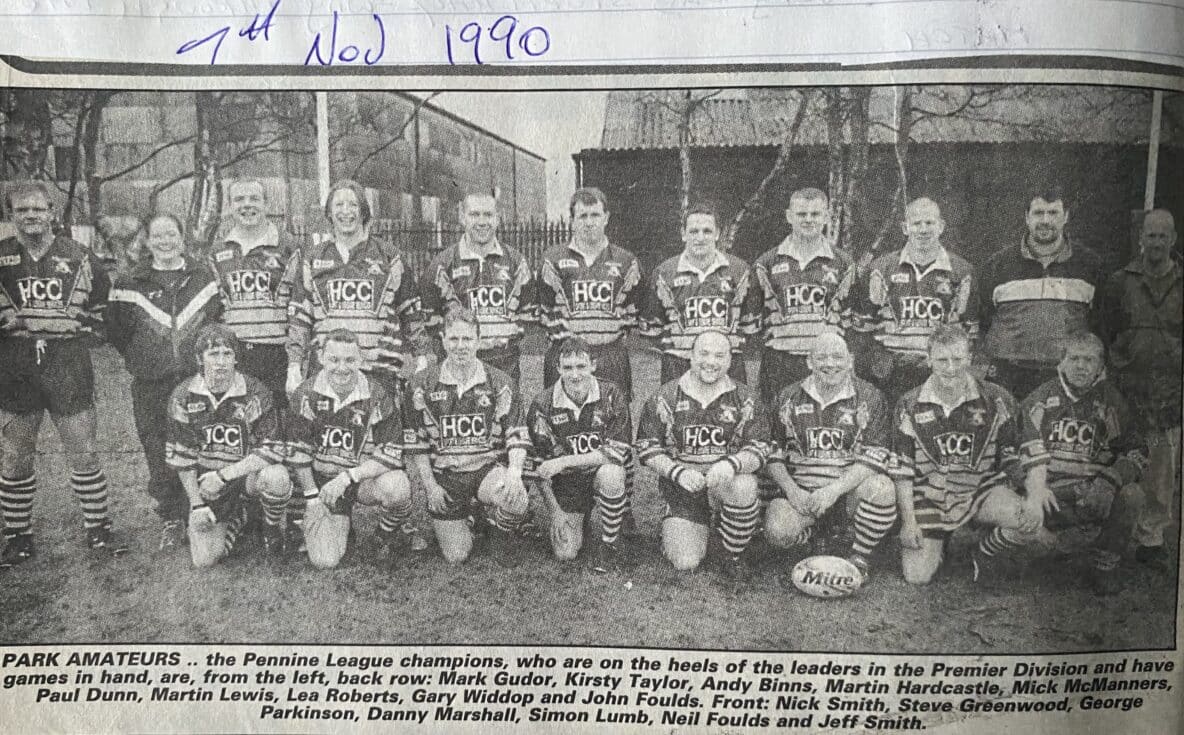 Park Amateurs team photo Nov 1990