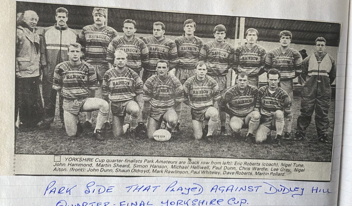 Park Amateurs team photo Yorkshire Cup quarter final