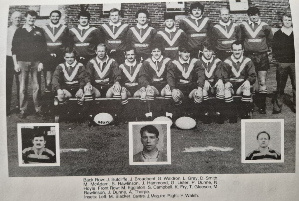 Park Amatuers team photo 1987 from Cup Final programme