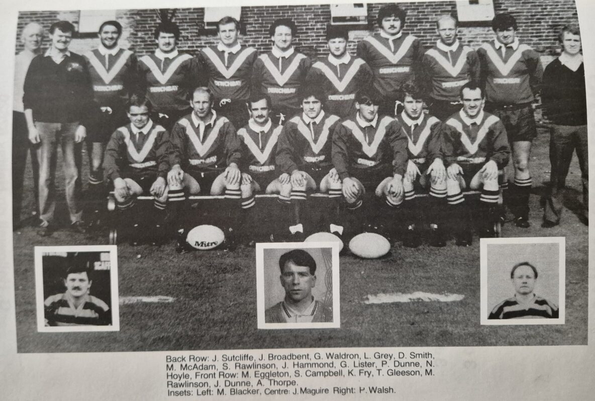 Park Amatuers team photo 1987 from Cup Final programme