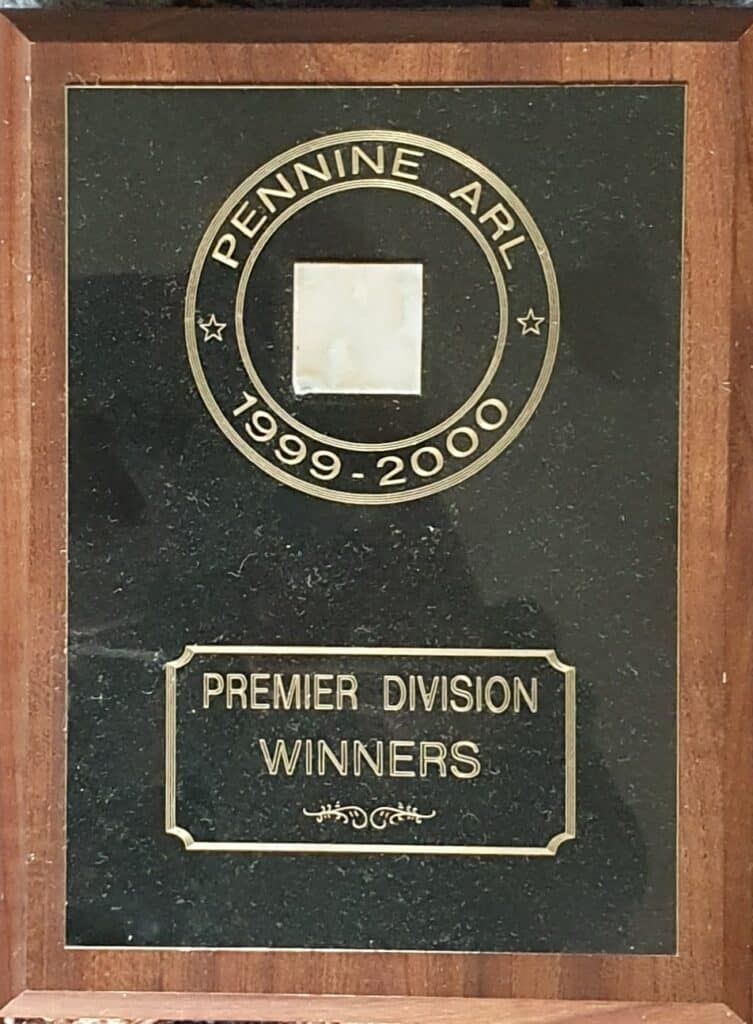 Pennine Premier Wiiner trophy 1999-2000