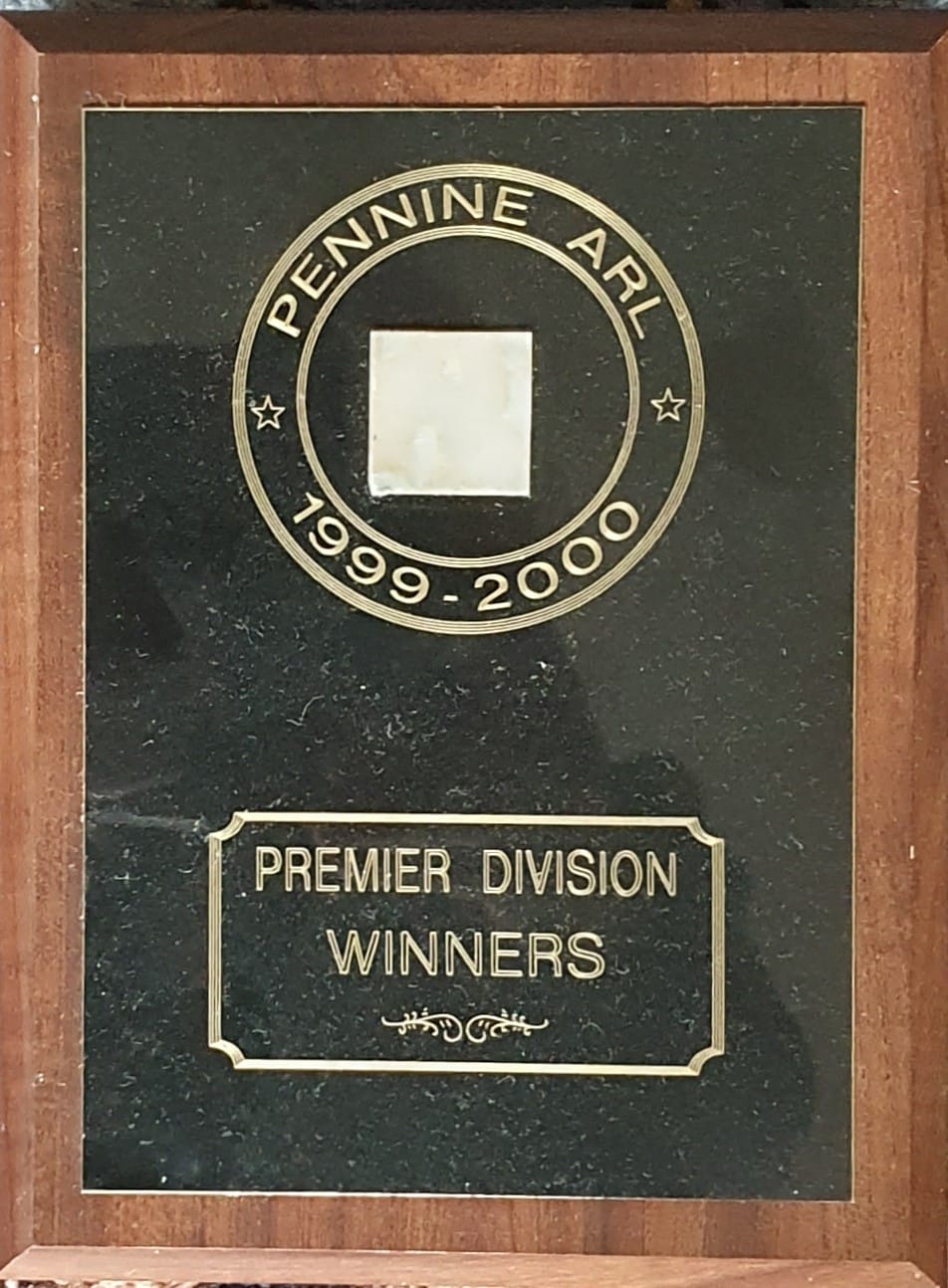 Pennine Premier Wiiner trophy 1999-2000