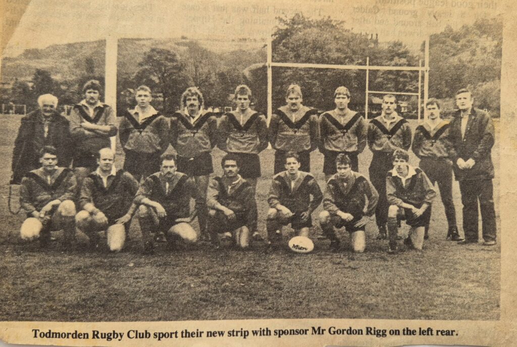 Todmorden in Gordon Rigg kit team photo