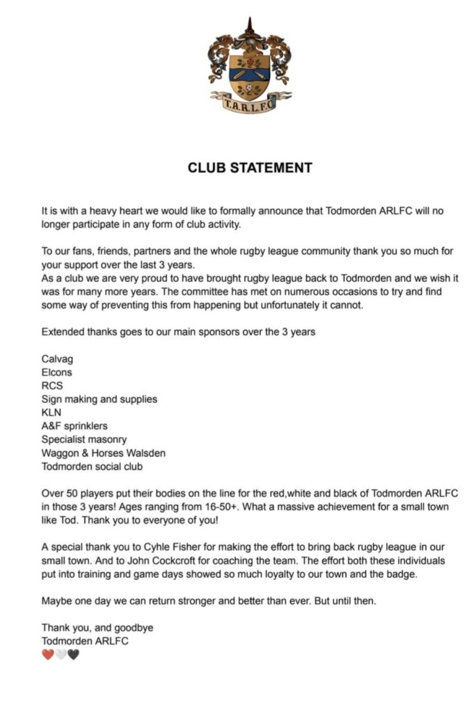 Todmorden letter 2023