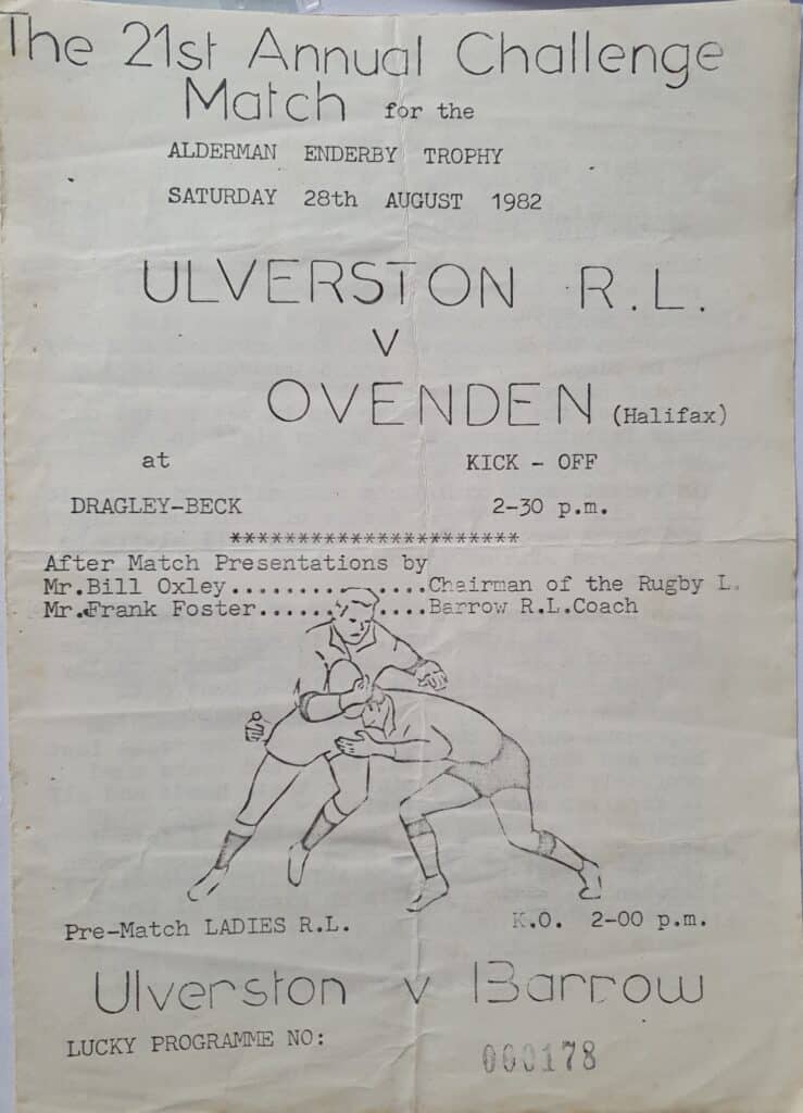 Ulverston and Ovenden 21st anniversary prog