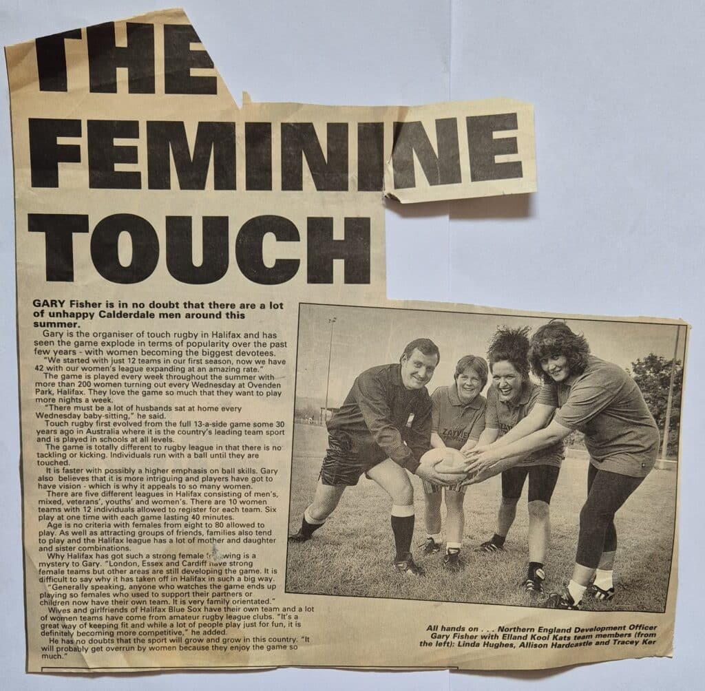 Womens RL in focus in Courier report 1991
