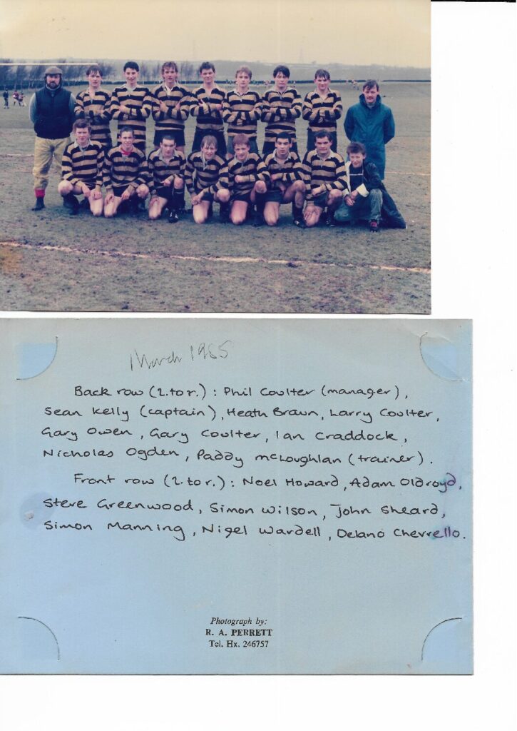 elland U17 March 1985 with name team pic