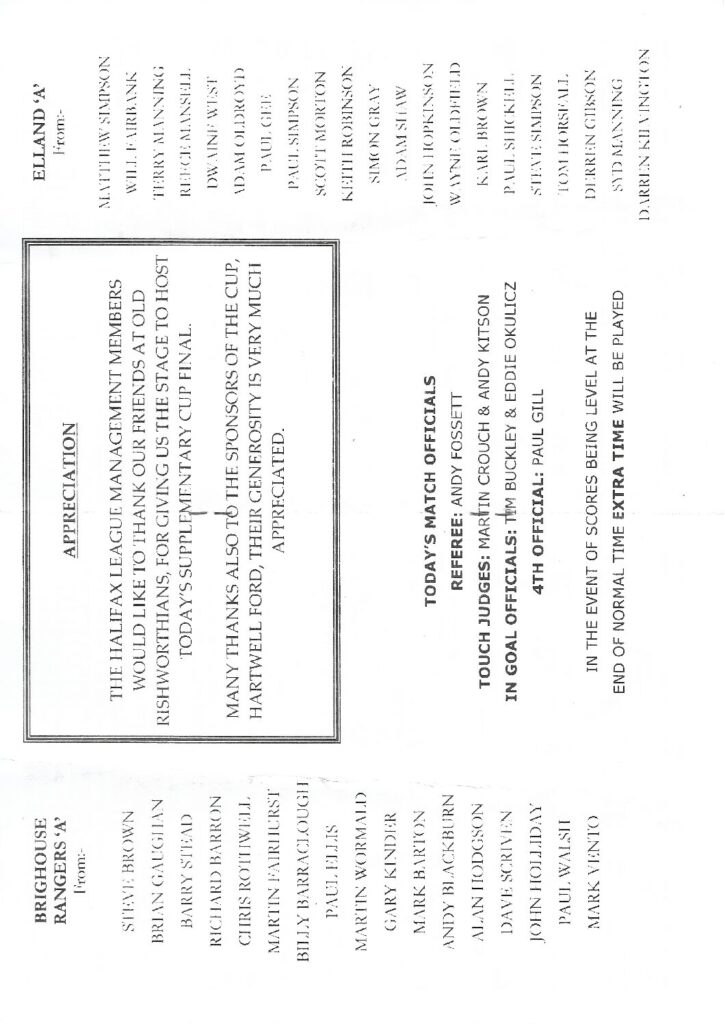 supp 2004 Elland A Brighouse A prog teams