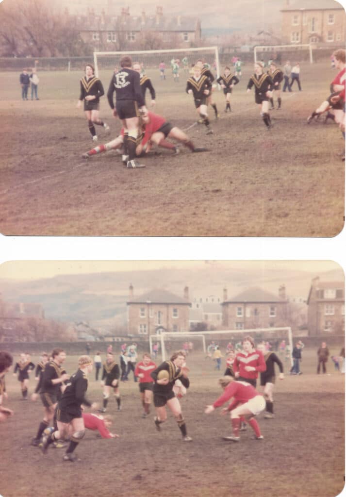 tELLAND wo action shots from March 1984